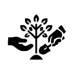 planting trees icon