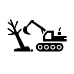 land clearing excavator